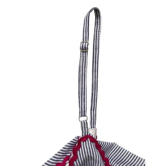 Andree By Unit Brandi Woven Tiered Rick Rack Trim Striped Tank Top - Picture 8 of 11